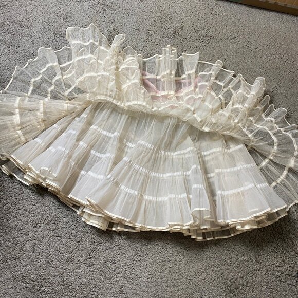 vintage handmade 50's poodle skirt a-line with crinoline - Picture 10 of 12